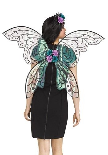 Fairy Dark Wings w/ Flowers