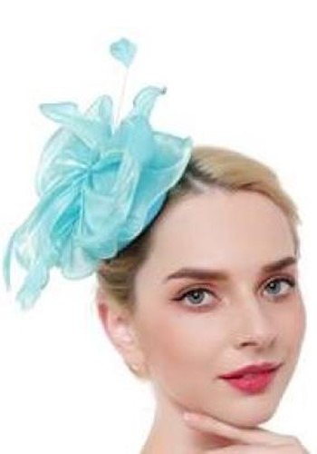 Aqua Trim Fascinator