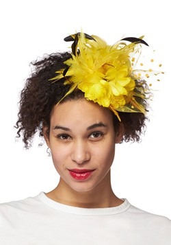 Yellow Trim Fascinator
