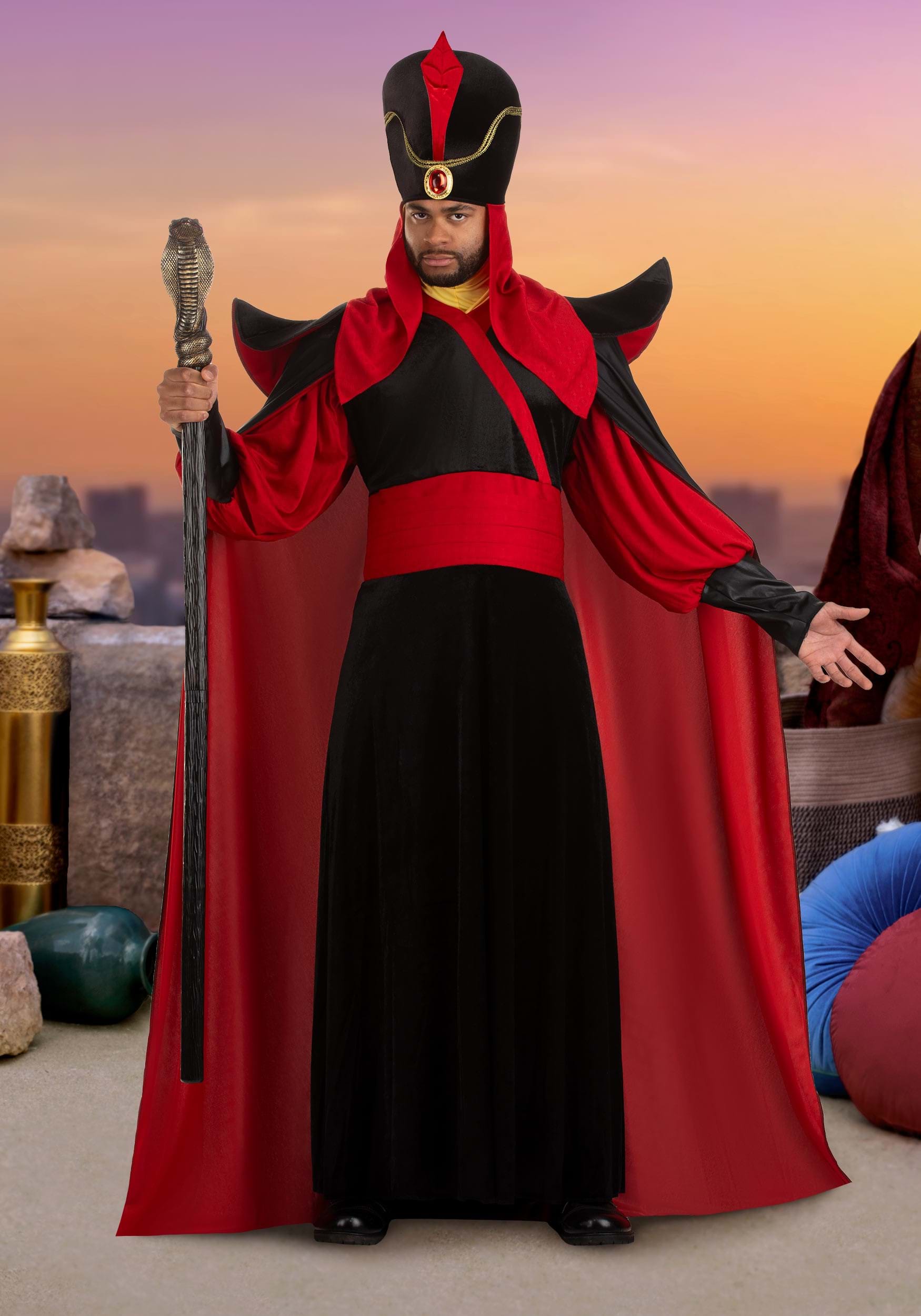 Disfraz de Jafar para hombres de talla grande Multicolor