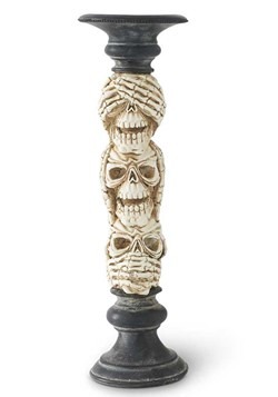 13in See No Evil Hear No Evil Speak No Evil Candlestick
