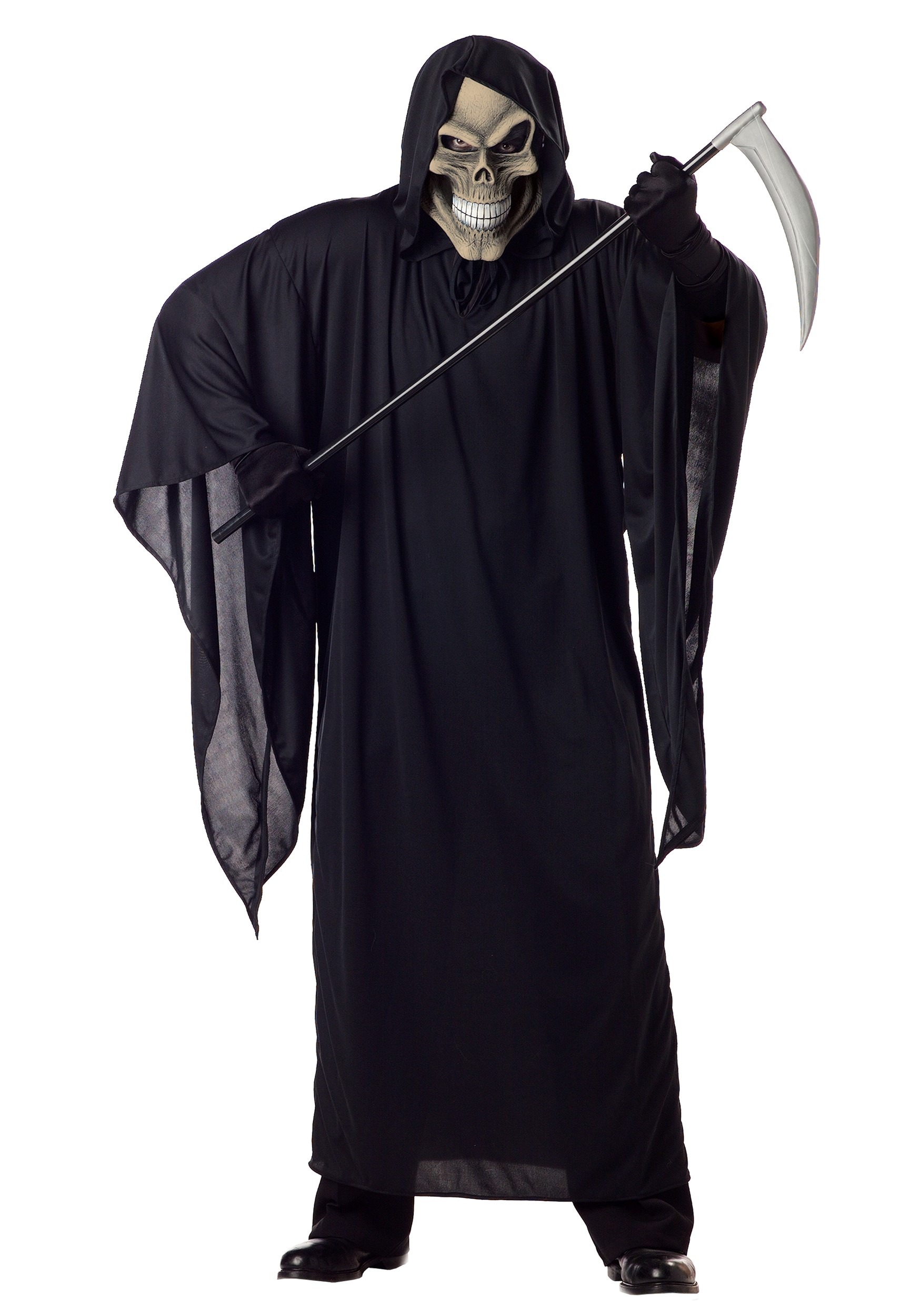 Disfraz de Grim Reaper para hombres de talla grande Multicolor