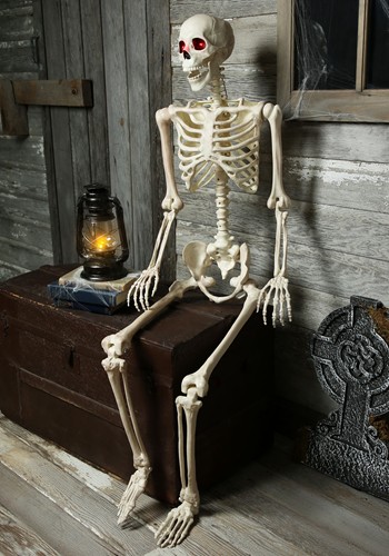 5FT Animated Mr. Crazy Bonez Poseable Human Skeleton Decoration | Skeletons & Skulls