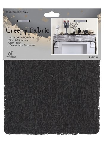 Creepy Black Fabric Decor