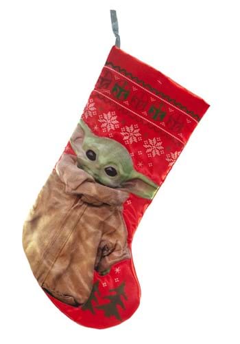 Christmas Star Wars Baby Yoda Stocking