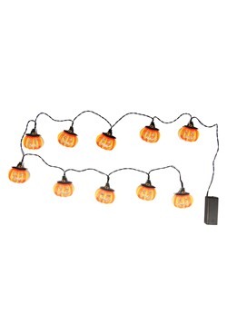 Jack-O Lantern 10 Light Indoor String Light Set