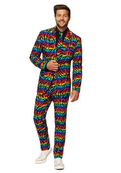 Men's OppoSuits Wild Rainbow Costume Suit