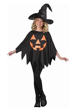 Child Jack O'Lantern Poncho