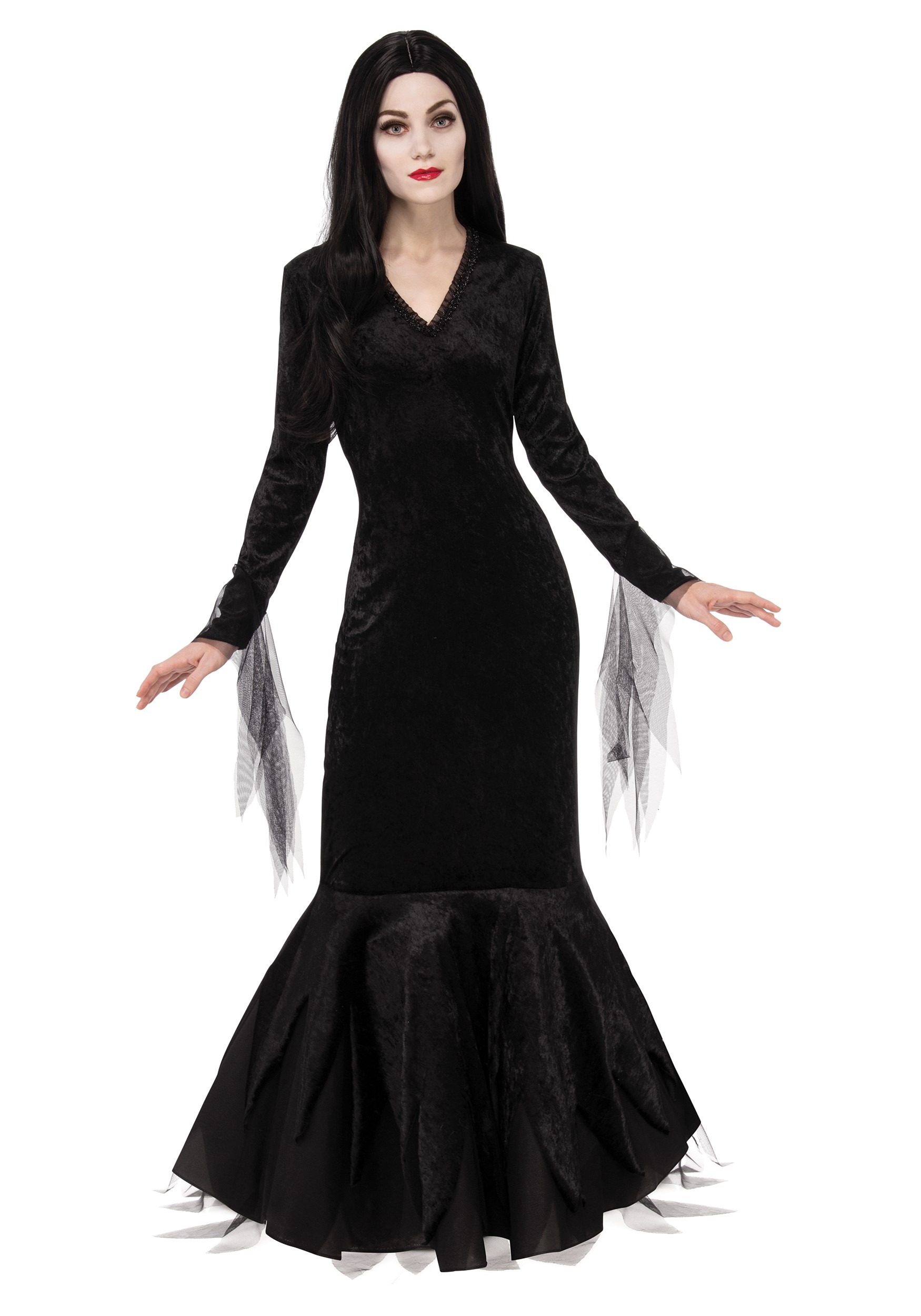2023 Wednesday Addams Costume With Wigs For Kids Girls Tulle Belt Gothic  Black Dress Halloween Cosplay Night Costume Wigs