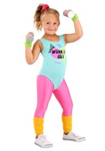 Totally 80s Toddler Workout Costume Alt 2