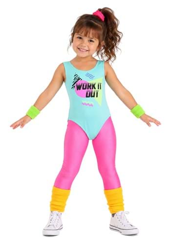 Totally 80s Toddler Workout Costume New Main