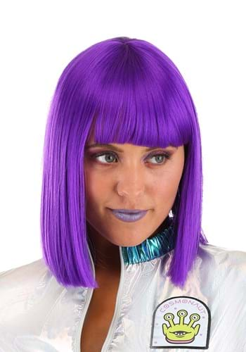 Women s Cosmic Purple Costume Wig