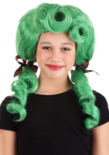 Kids Chocolate Factory Worker Green Wig