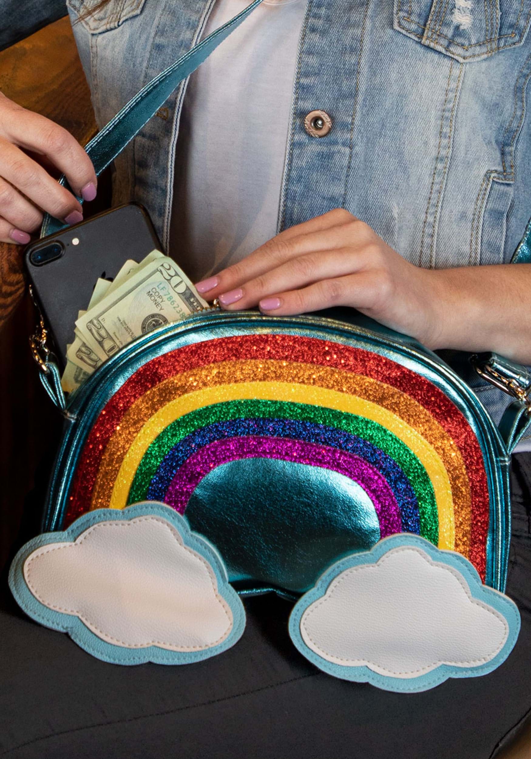 MICHAEL Michael Kors Ginny Rainbow Stripe Leather Crossbody Bag Nordstrom  Leather Crossbody Bag, Rainbow Handbags, Rainbow Purses |  