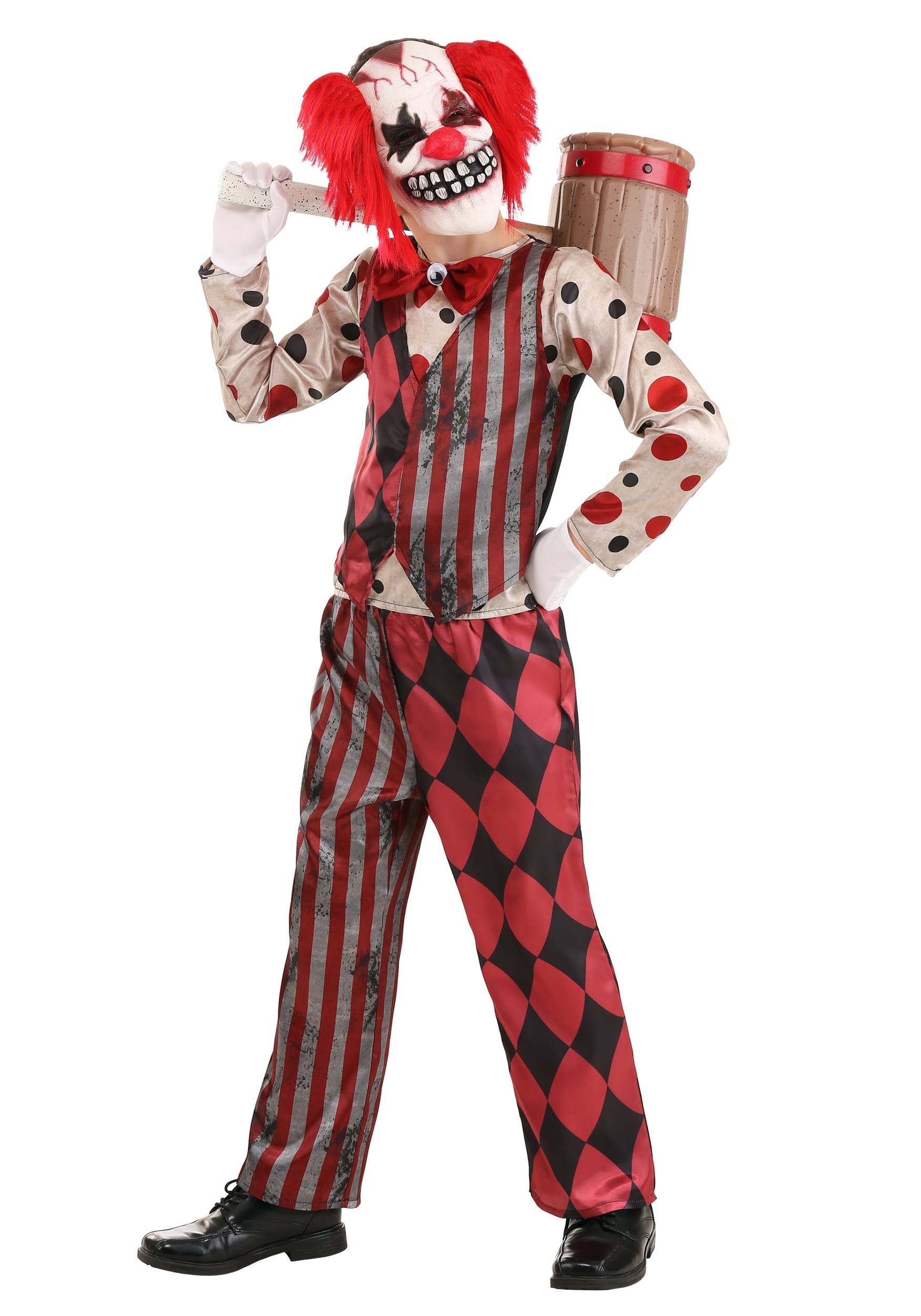 Inflatable Clown Child Costume Medium 