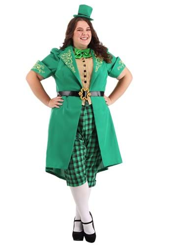 Womens Plus Charming Leprechaun Costume