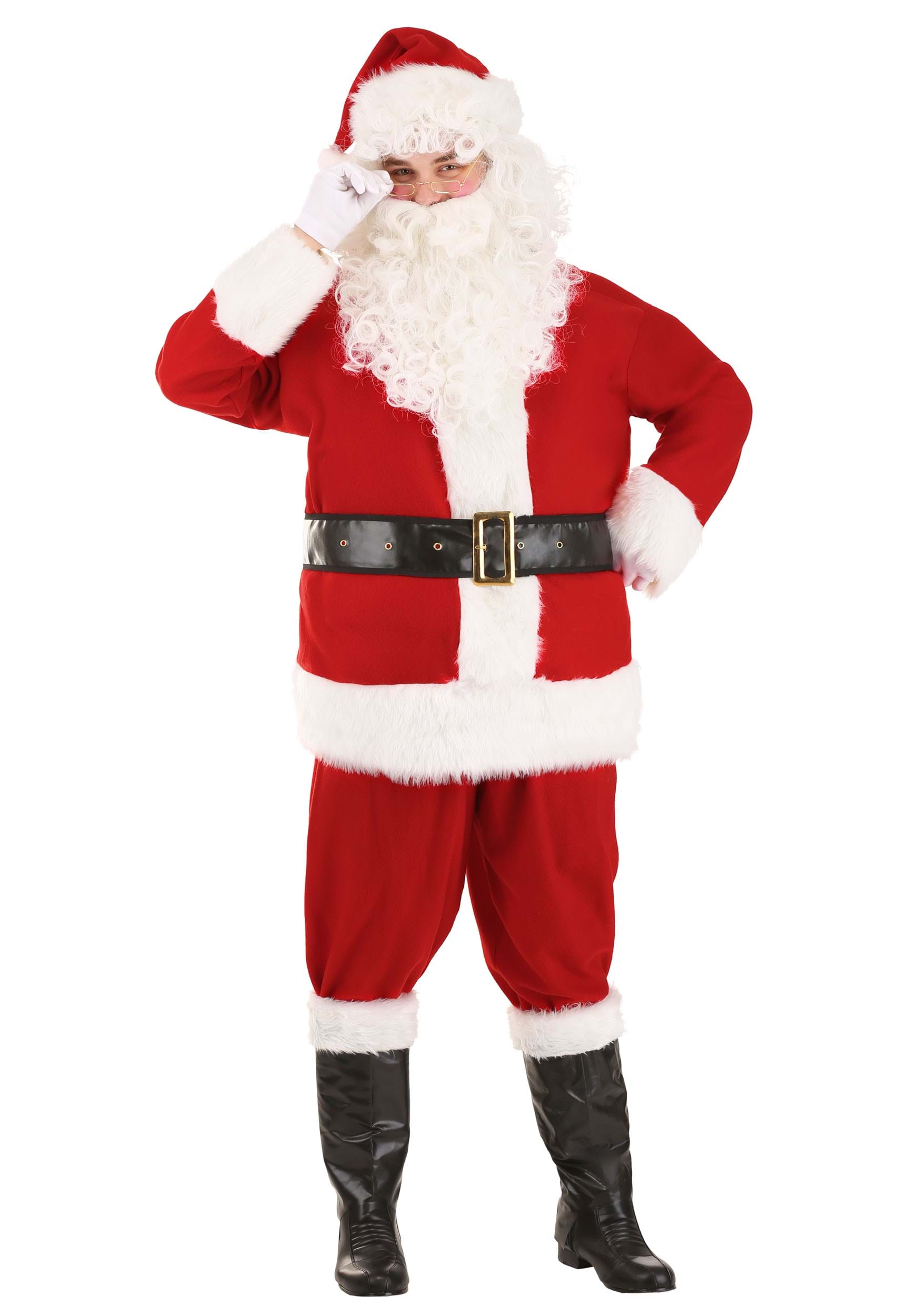 Adult Santa Clause Costume Christmas Holiday One Sz