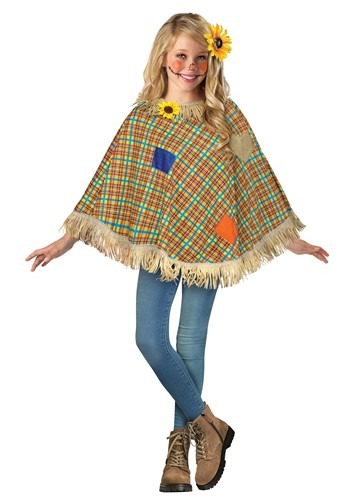 Child Sweet Scarecrow Poncho