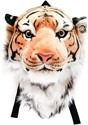 Orange Bengal Tiger Animal Head Backpack and Wall 