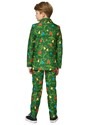 Boy's Green Christmas Tree Light Up Suit Alt 1