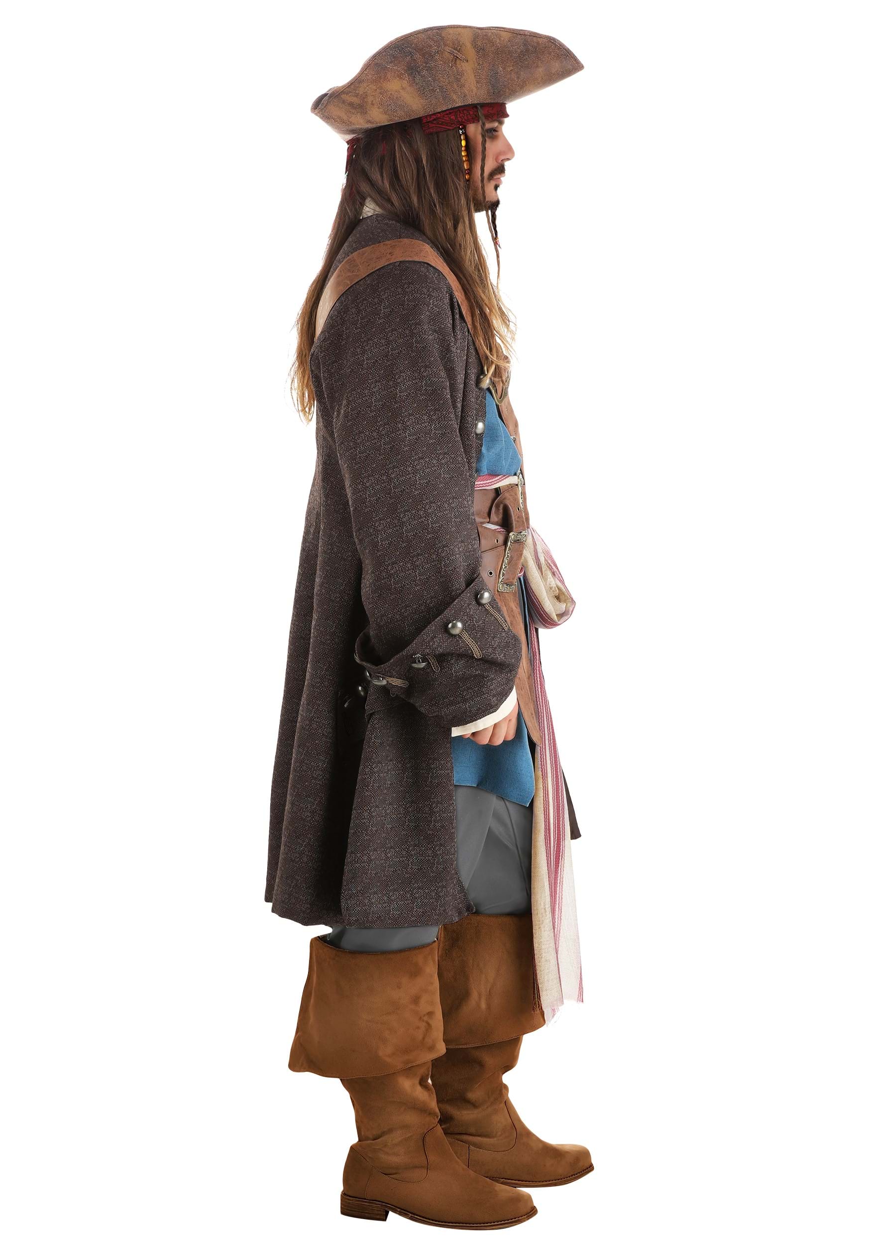 Adult Jack Sparrow Costume – Pirates Of The Caribbean Cosplay Outfit, Men's