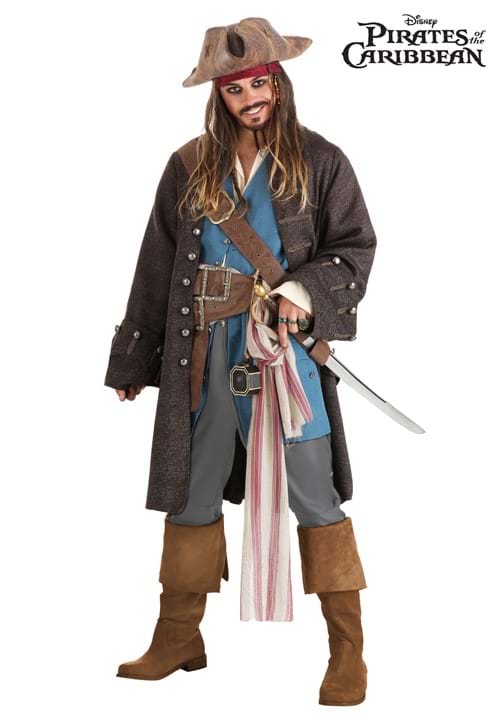 Exclusive Authentic Captain Jack Sparrow Costume For Men 3288