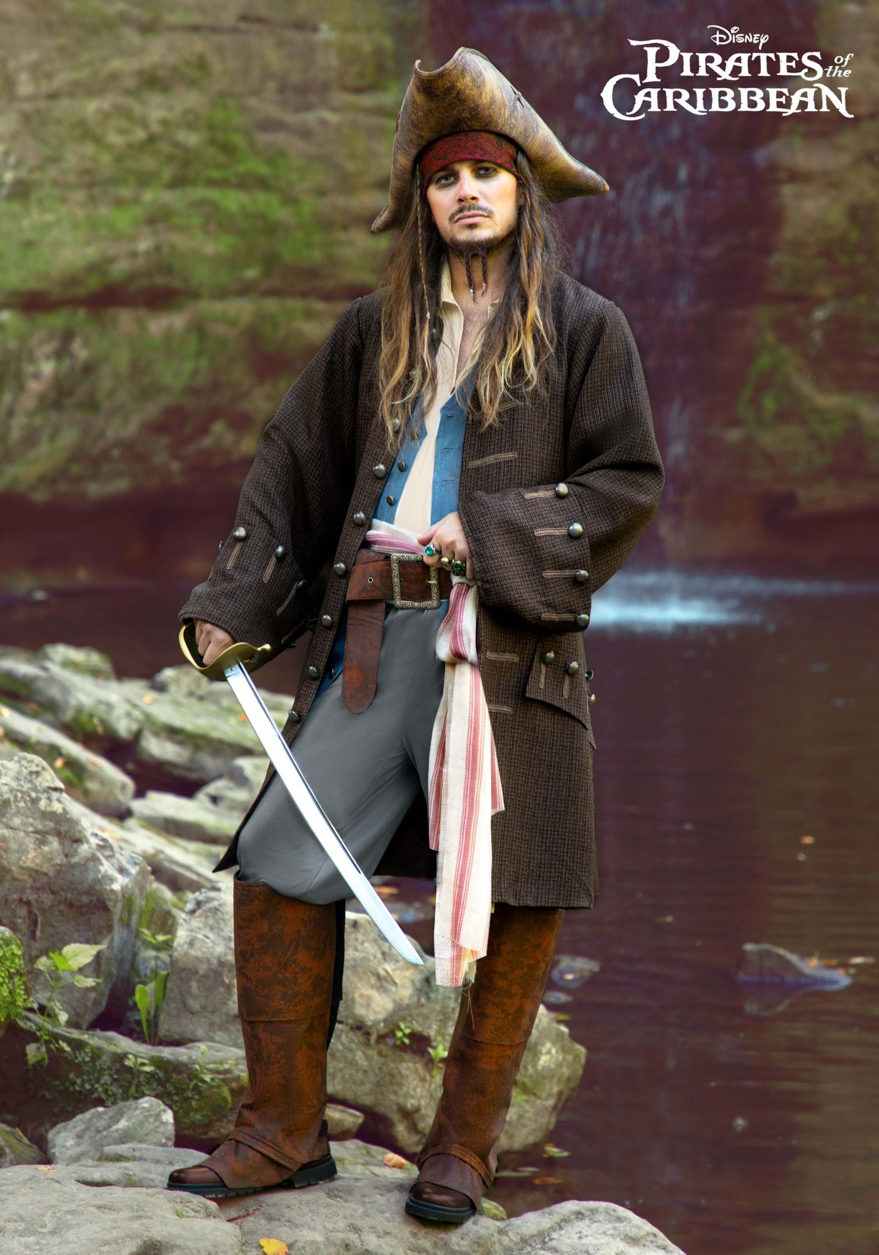 Bourgeon Traveling merchant theft Deluxe Jack Sparrow Pirate Mens Costume