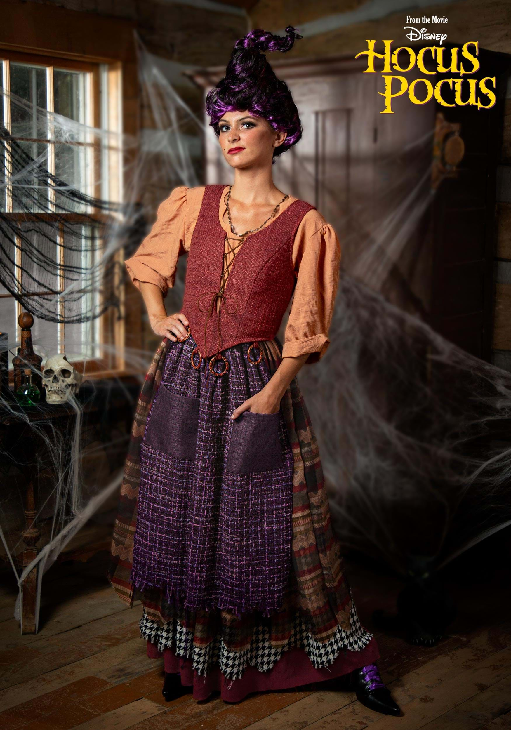 Disfraz de Mary Sanderson para mujeres de Disney Hocus Pocus Multicolor