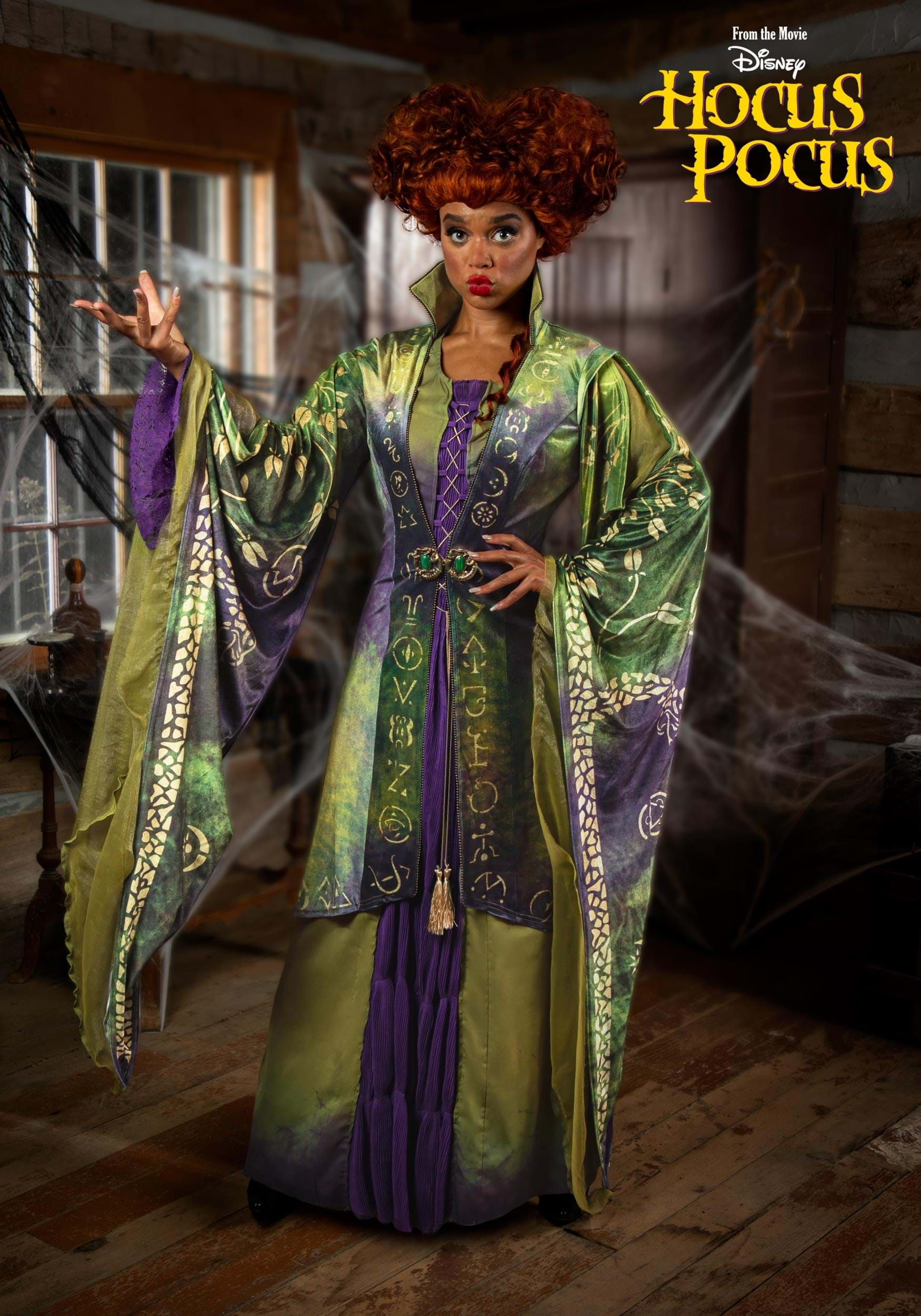 Disfraz de Winifred Sanderson para mujeres de Disney Hocus Pocus Multicolor