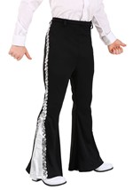Kid's Silver Sequin Disco Pants Alt 2