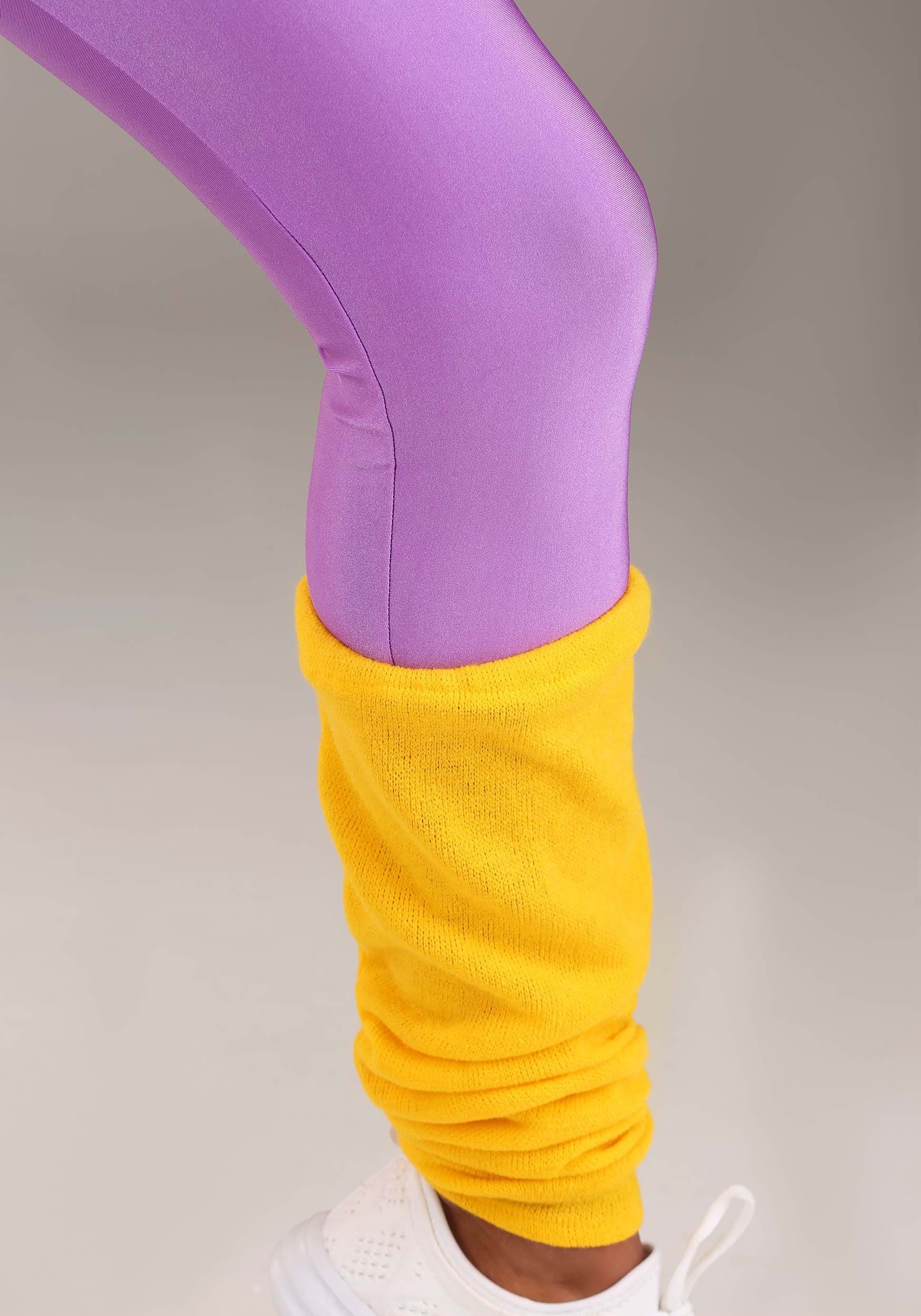 Women's Yellow Opaque Footless Tights