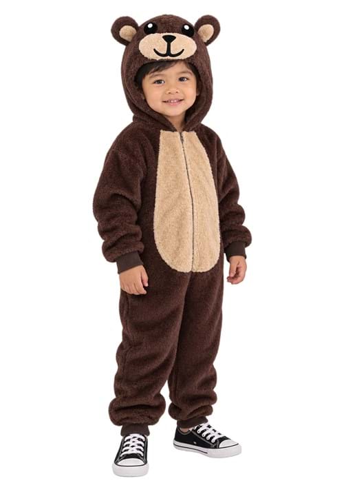 Toddler Brown Bear Jumpsuit Costume New Main