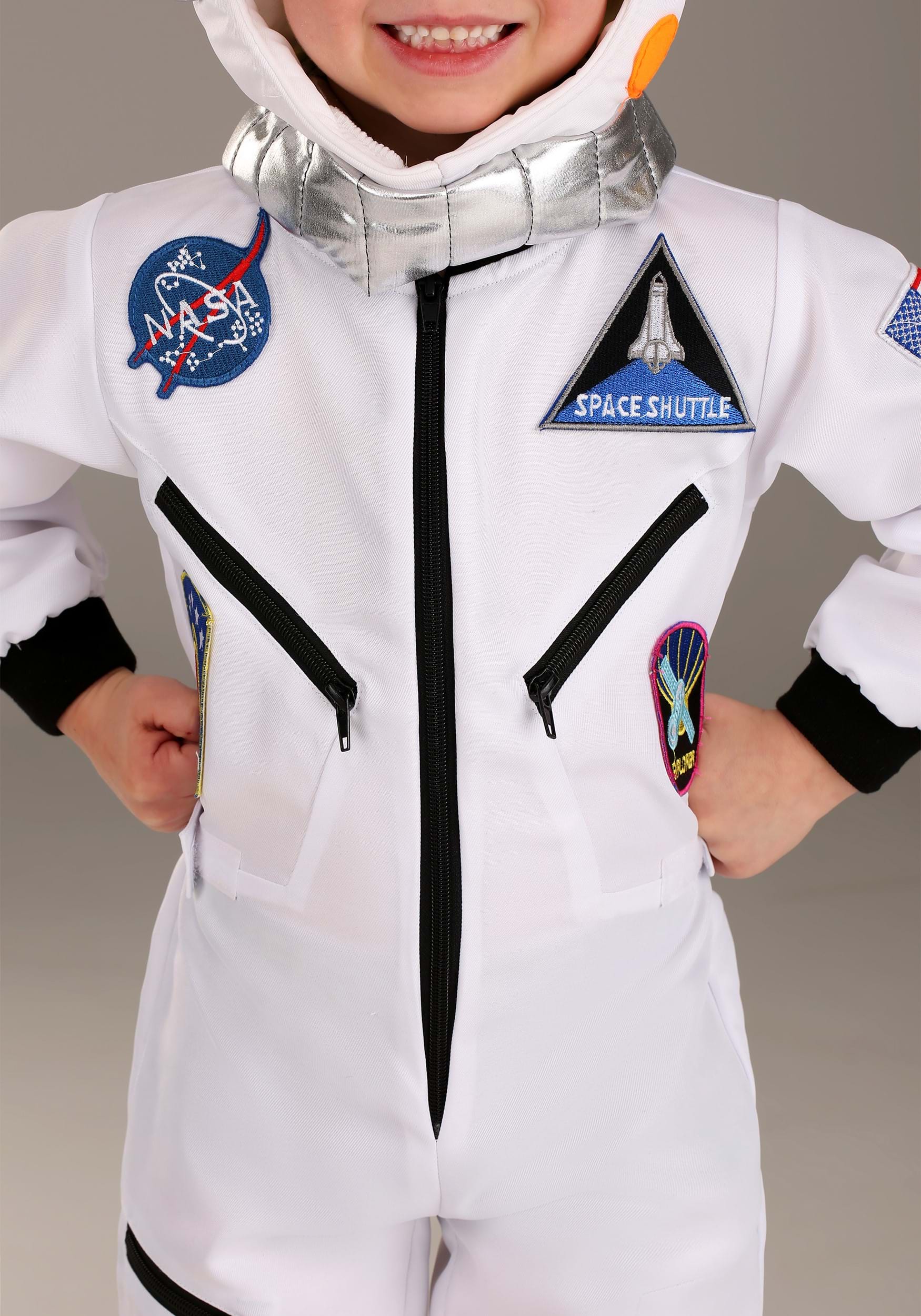 White Astronaut Jumpsuit Toddler Costume