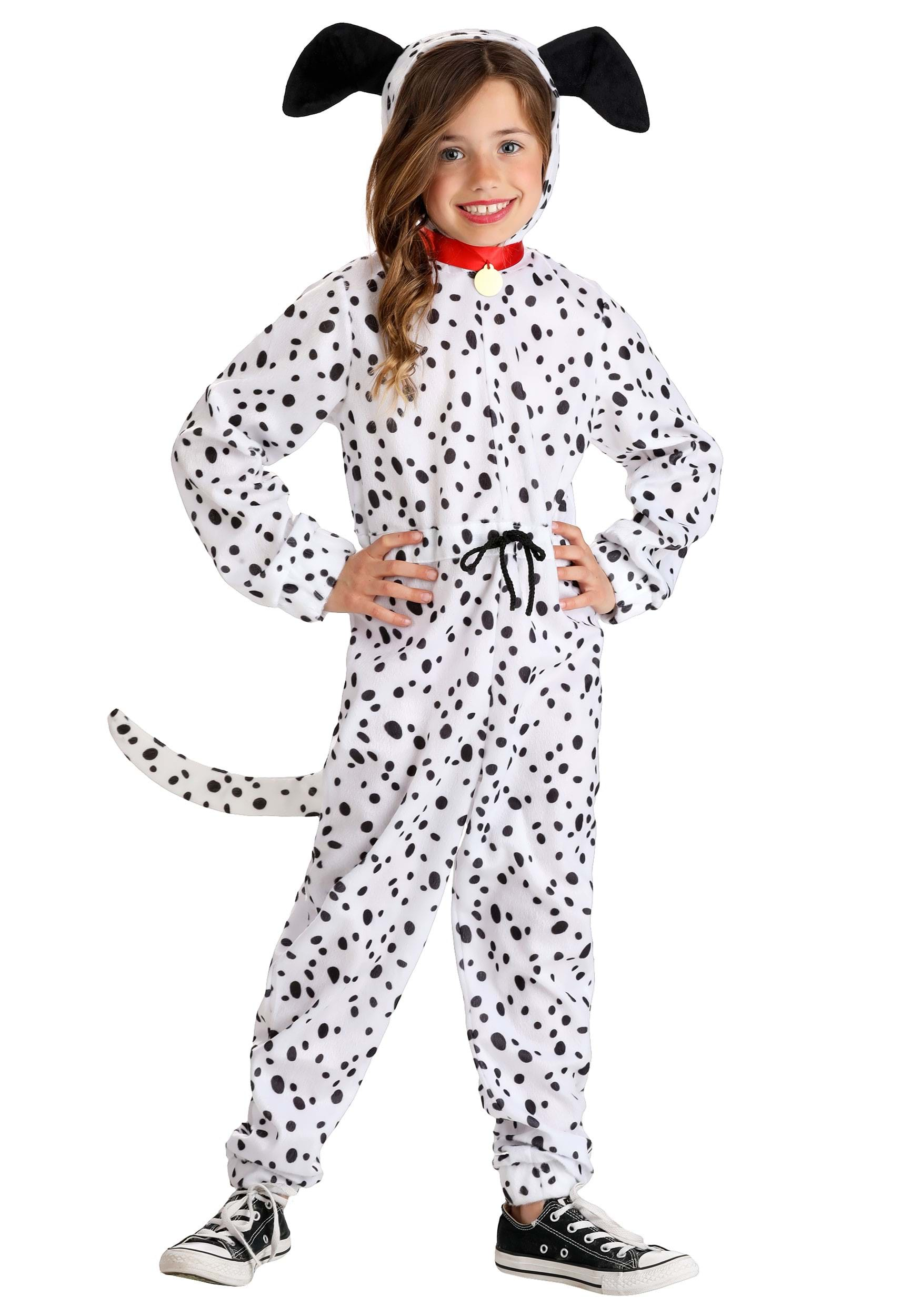 Cozy Dalmatian Jumpsuit Girl's Costume