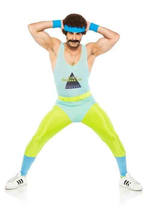 Men's 80's Gym Instructor Costume