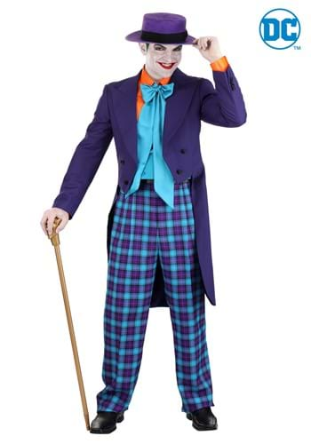 1989 Batman Men's Joker Overcoat | DC Comics Joker Costume | Adult | Mens | Purple | 48 | Fun Suits