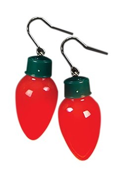 Light Up Christmas Bulb Earrlings