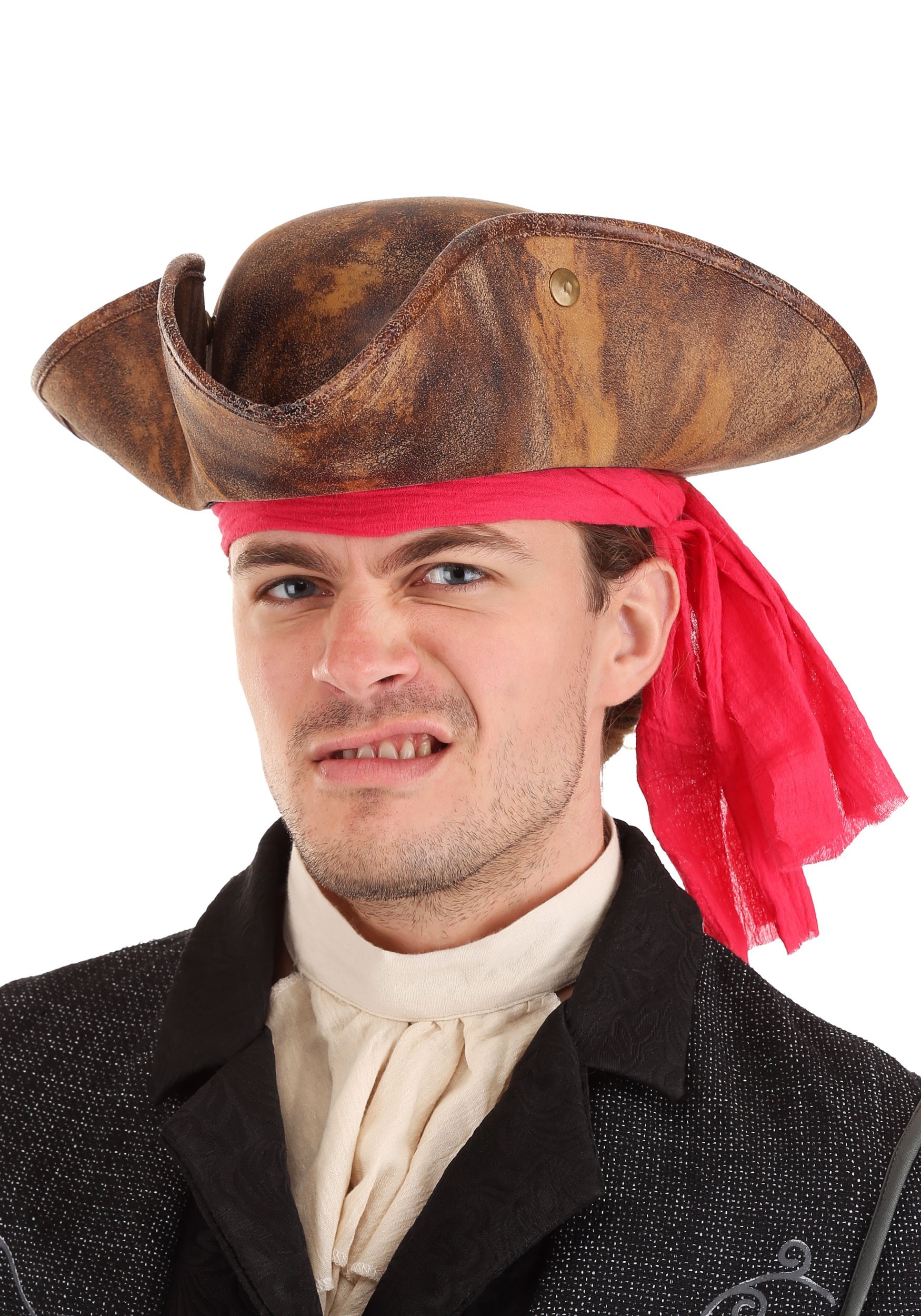 Sombrero de vestuario pirata y pañuelo Multicolor