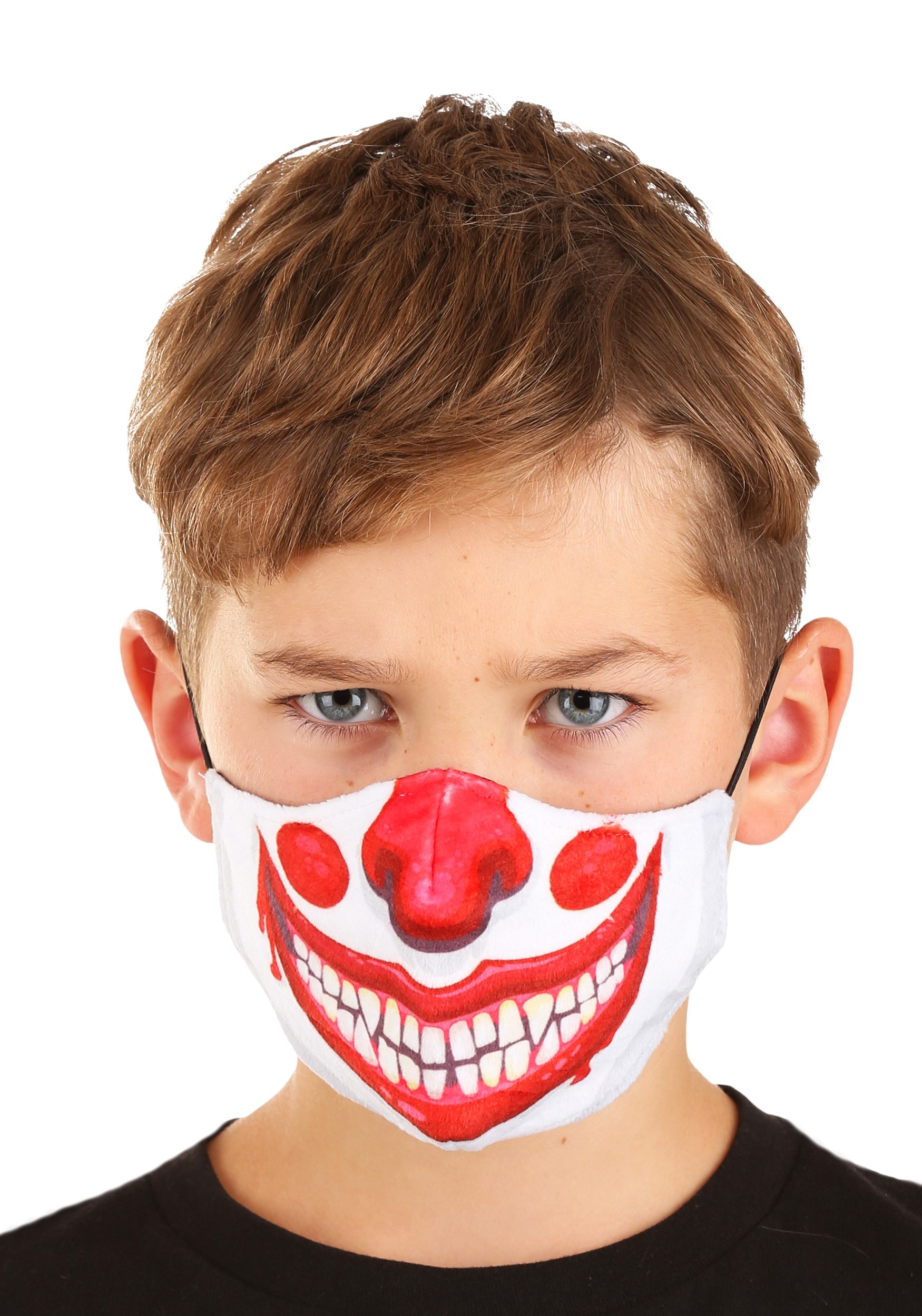 Máscara facial sublimada de payaso para niños Multicolor