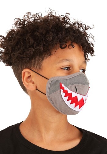 Shark Sublimated Kid's Face Mask | Costume Accessories