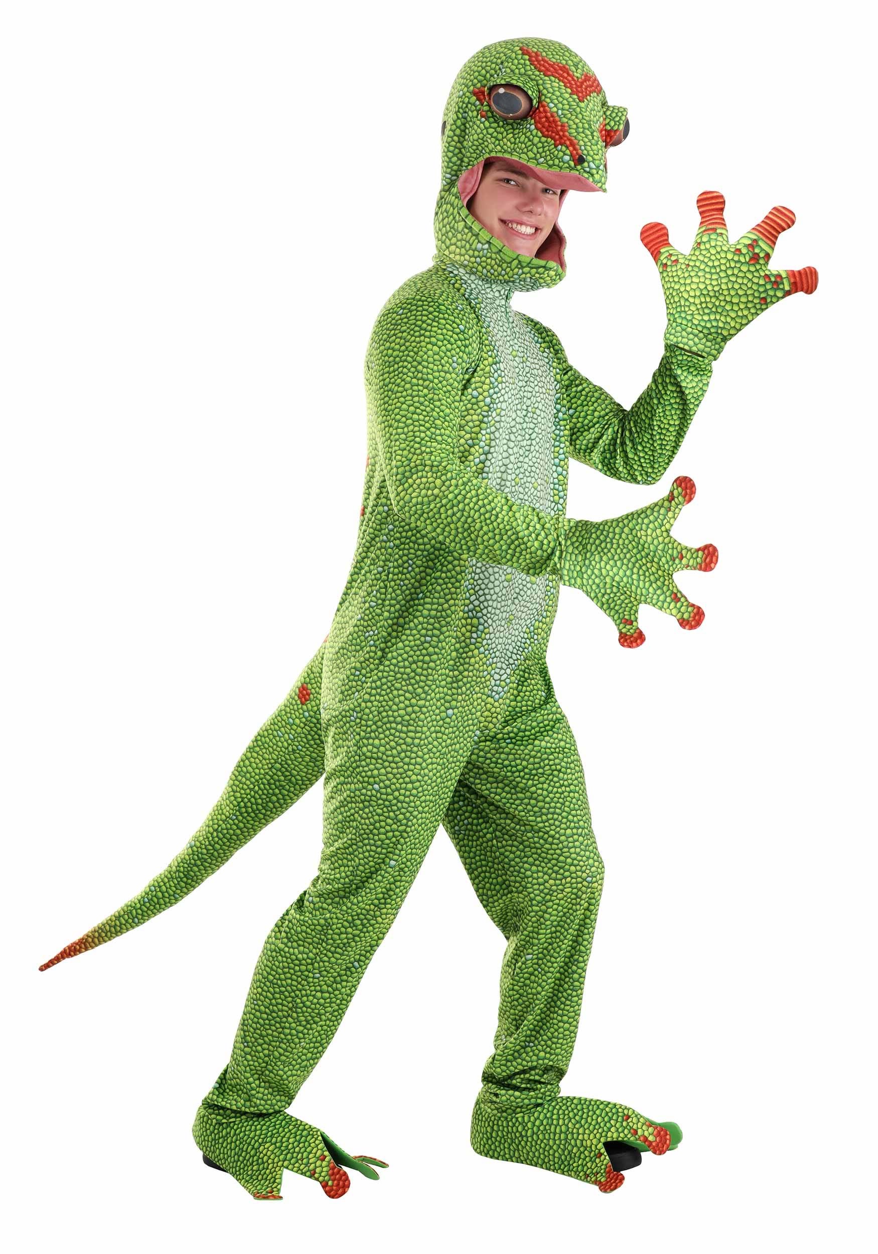 methodology Monograph simple Green Gecko Adult Costume