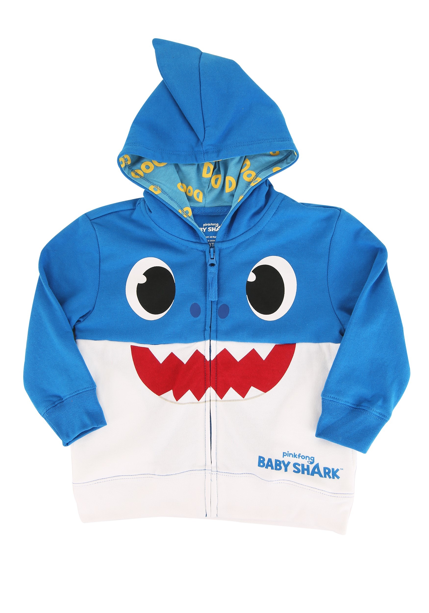 Toddler Baby Shark Blue Hoodie Costume
