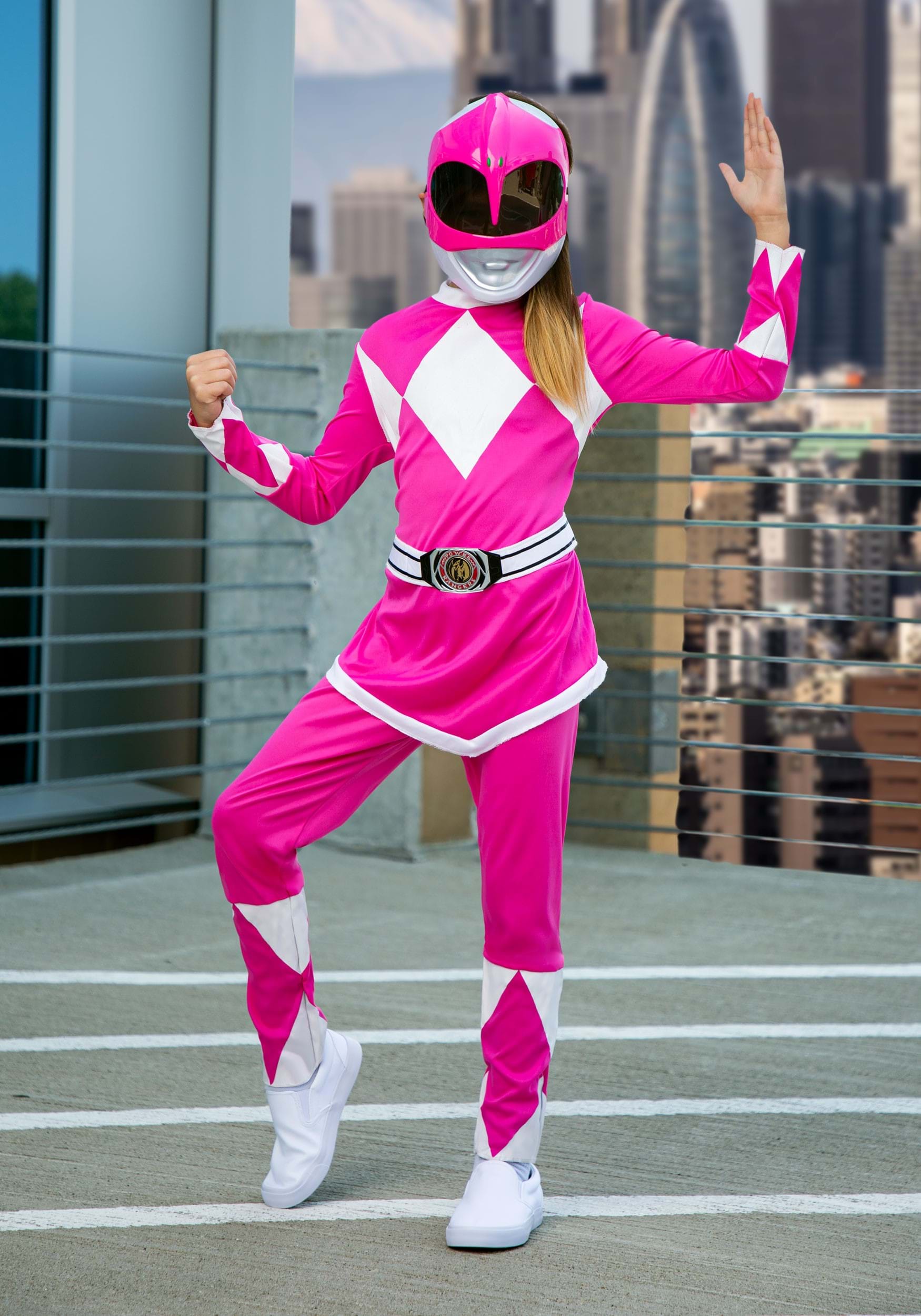 Power Rangers Girls Pink Ranger Costume Sumber : www.halloweencostumes.com.