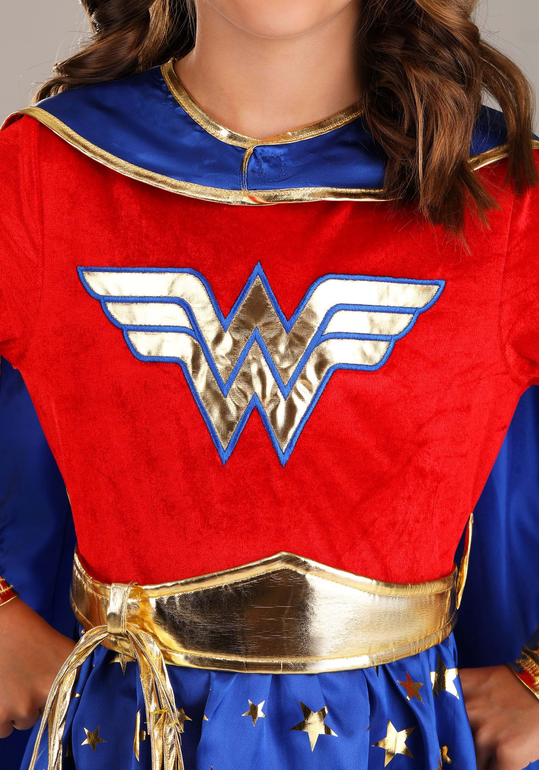 Wonder Woman Girl's Long-Sleeved Dress Costume