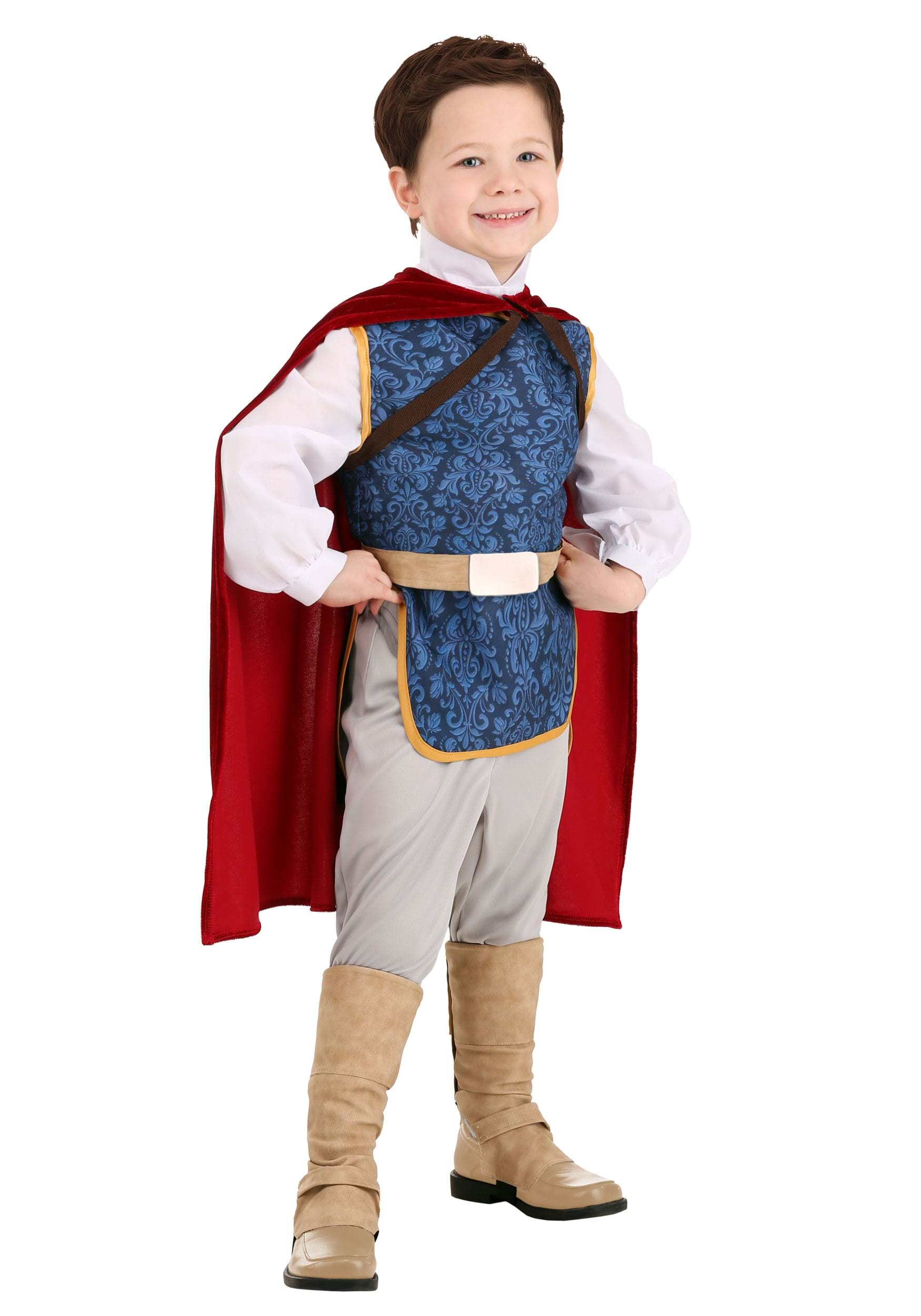 Photos - Fancy Dress Toddler FUN Costumes  Snow White The Prince Costume Brown/Blue/Red 