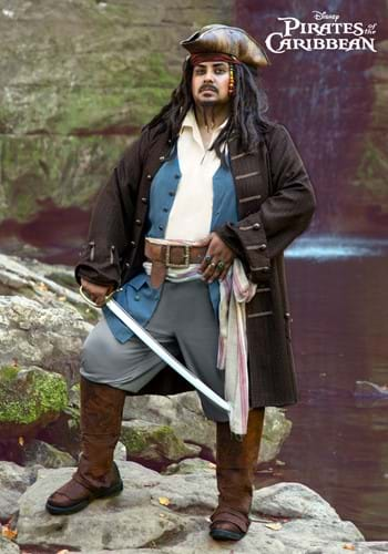 Budget Pirate Costume for Men | Adult | Mens | Black/Yellow/White | XL | Fun Costumes