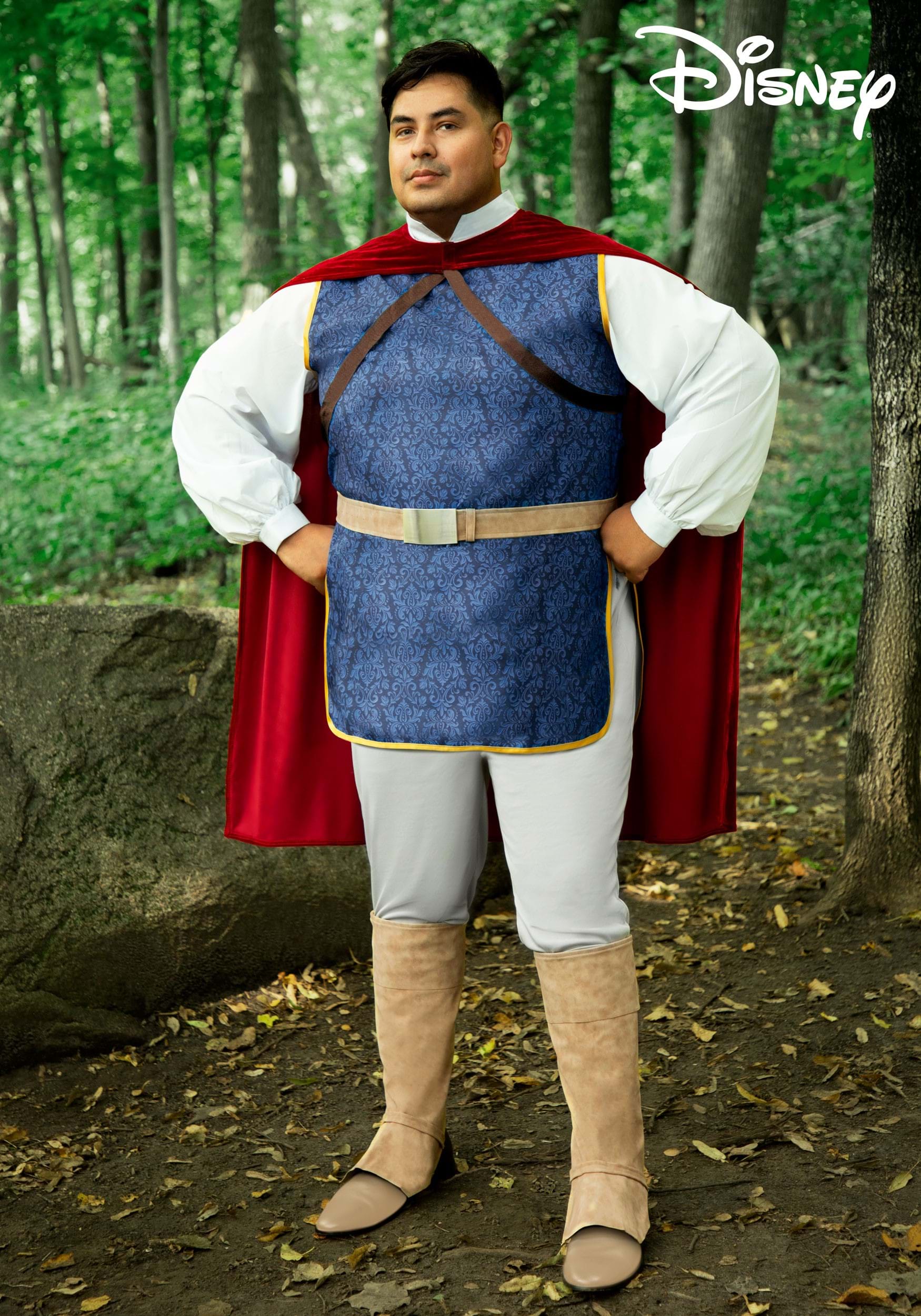 Snow White Prince Halloween Cosplay Costume Classic Version Pants Belt Cape 