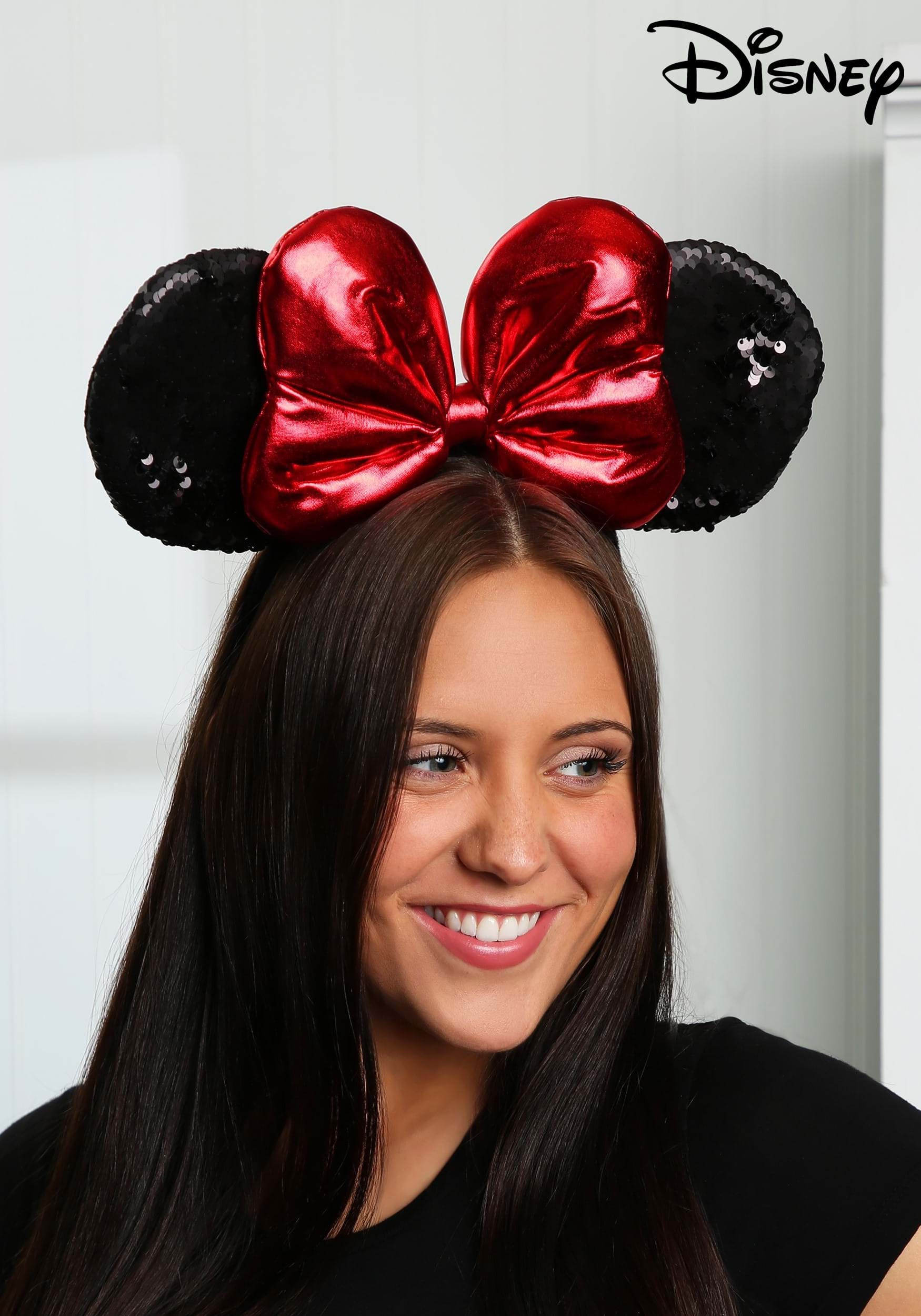 Disney Minnie Sequin Ears Red Dienband Multicolor