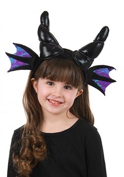  Black Dragon Horns Plush Headband