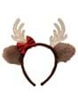 Reindeer Glitter Bow Headband Alt 2